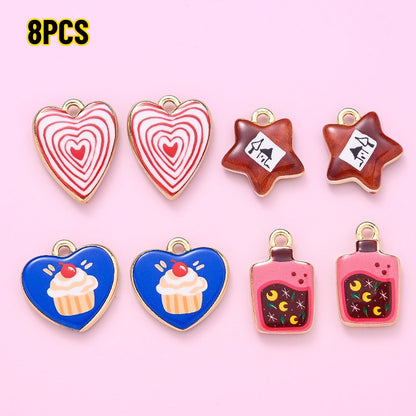 Vintage Enamel Animal and Symbol Charms