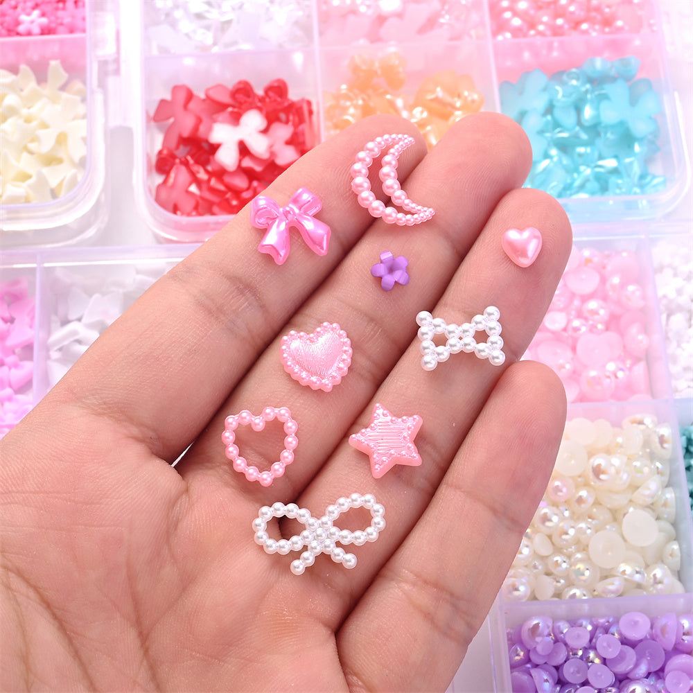 Mixed Resin Decorative Beads Set