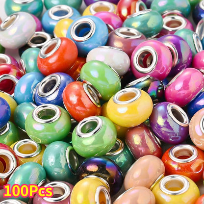European Style Acrylic Large Hole Beads