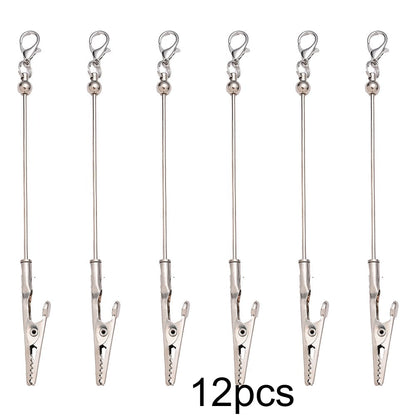 Beaded Card Holder Clips