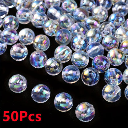 Clear Acrylic Round Beads