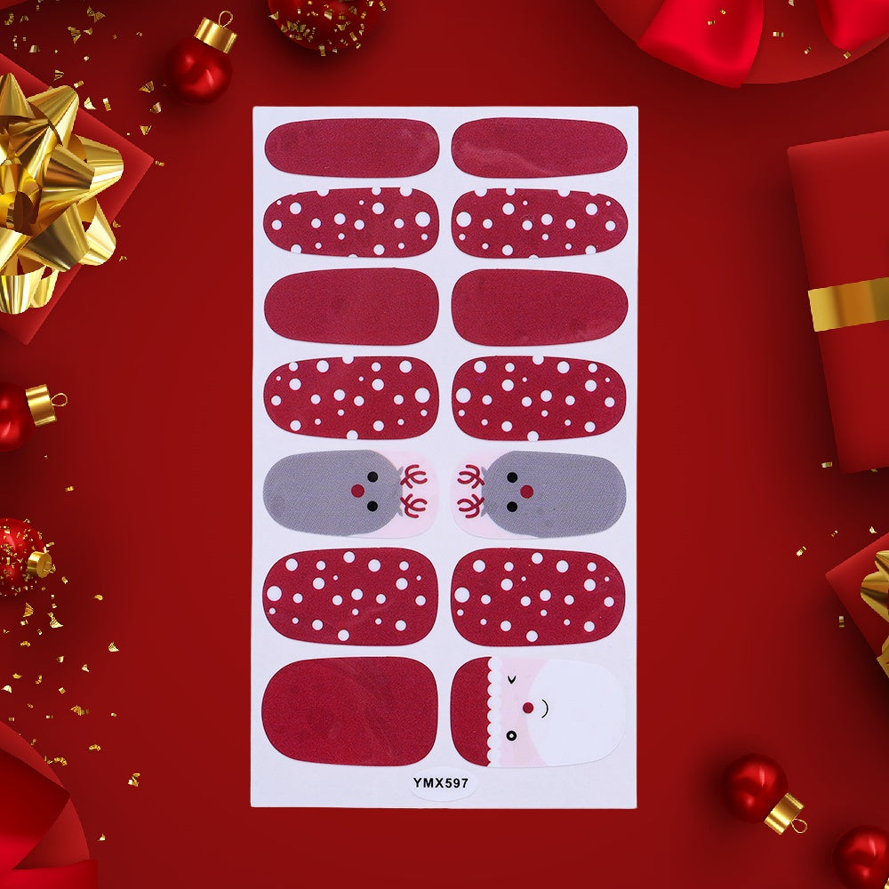 1 Sheet Christmas Nail Wrap Stickers
