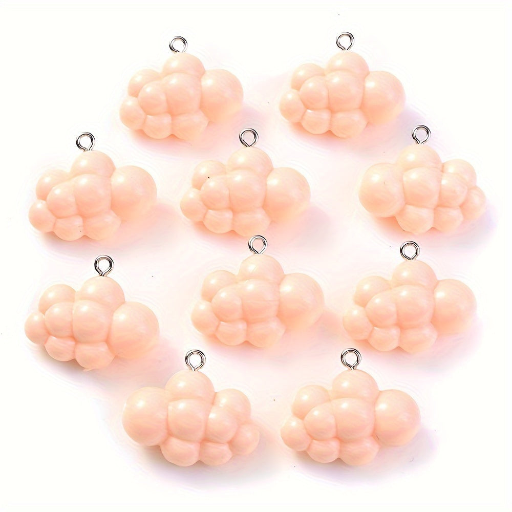 Solid Color Cloud Resin Charms