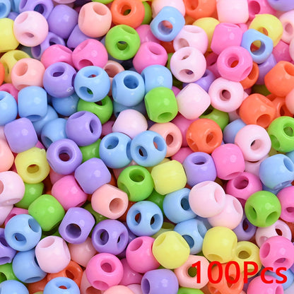 Solid Color Acrylic Star Beads