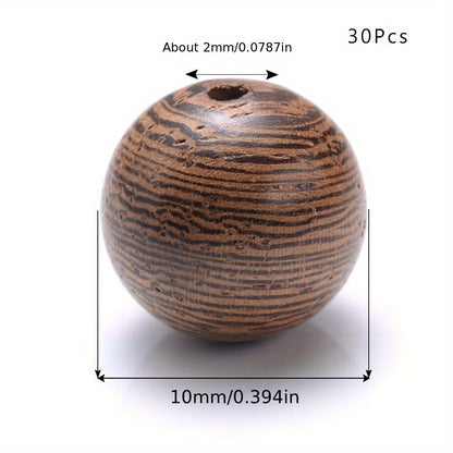 Round Wooden Beads