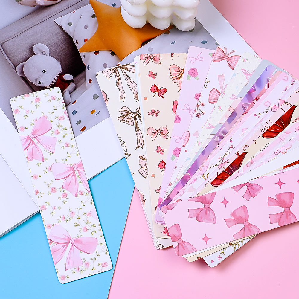 Coquette Pink Bow Bookmarks