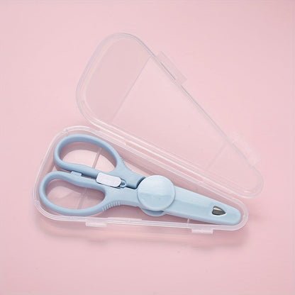 1PC Wave Heart Safety Scissors with Protective Cover