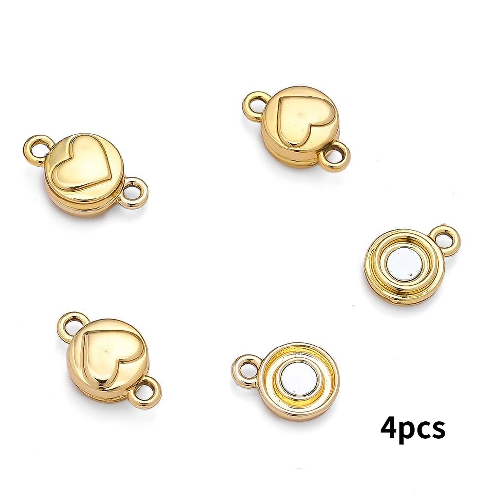 Heart Magnetic Clasp Connectors