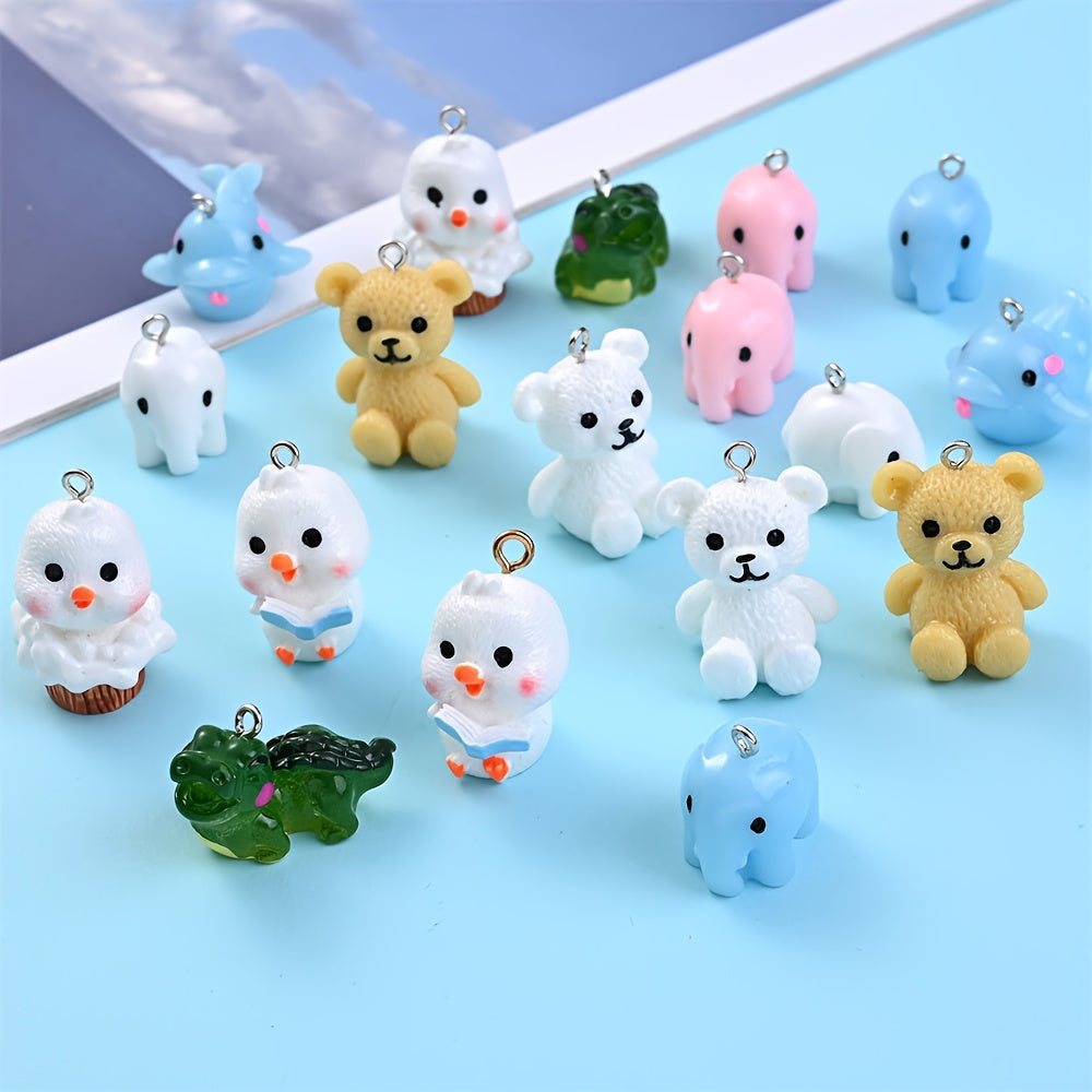 3D Animal Resin Pendant Set