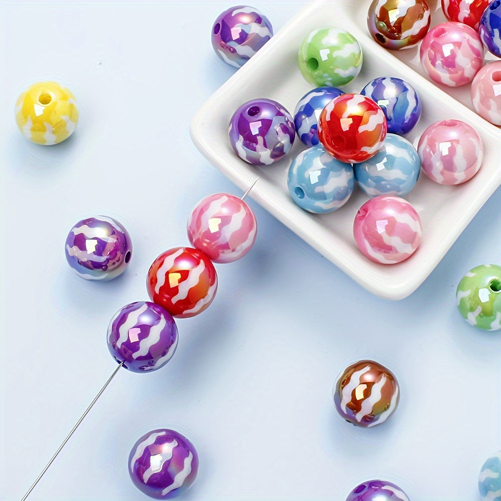 10PCS Watermelon Pattern Acrylic Bead Set