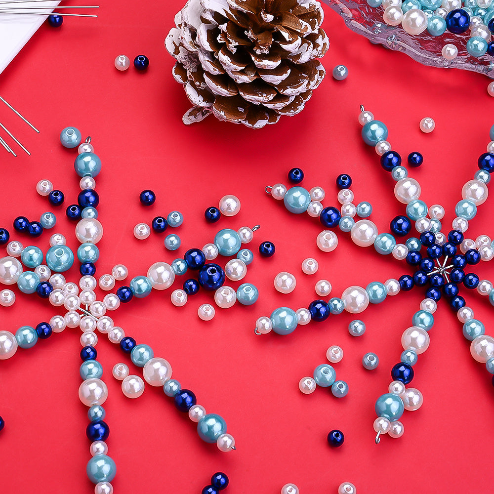Christmas Snowflake Beaded Decorative Strands