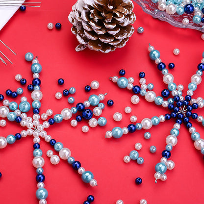 Christmas Snowflake Beaded Decorative Strands