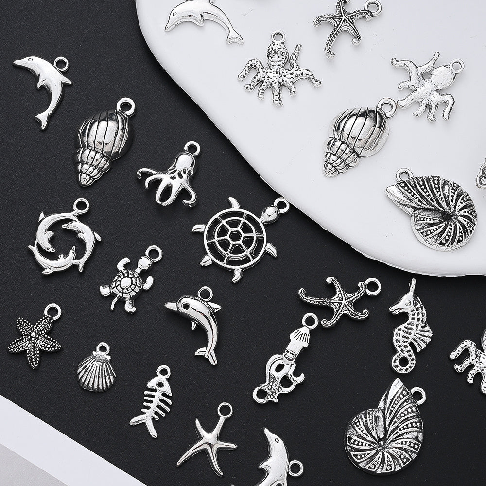 Marine Animal Metal Pendant Charms