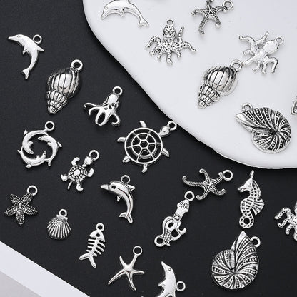Marine Animal Metal Pendant Charms