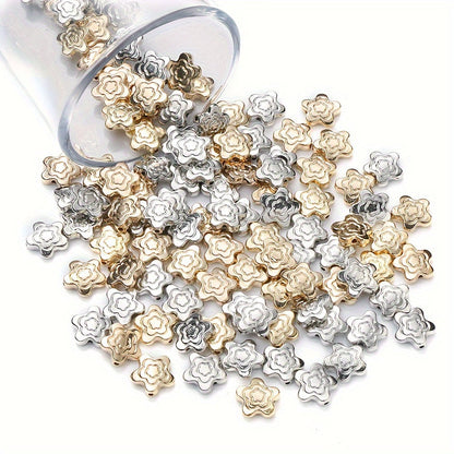 Swirl Flower Plastic Spacer Beads