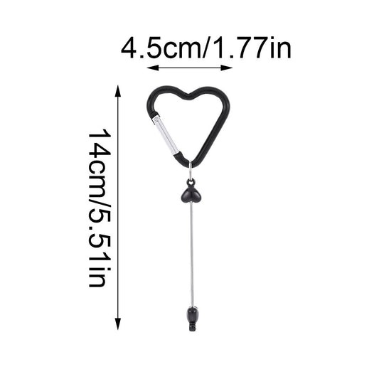 Colorful Heart Beadable Keychain Set