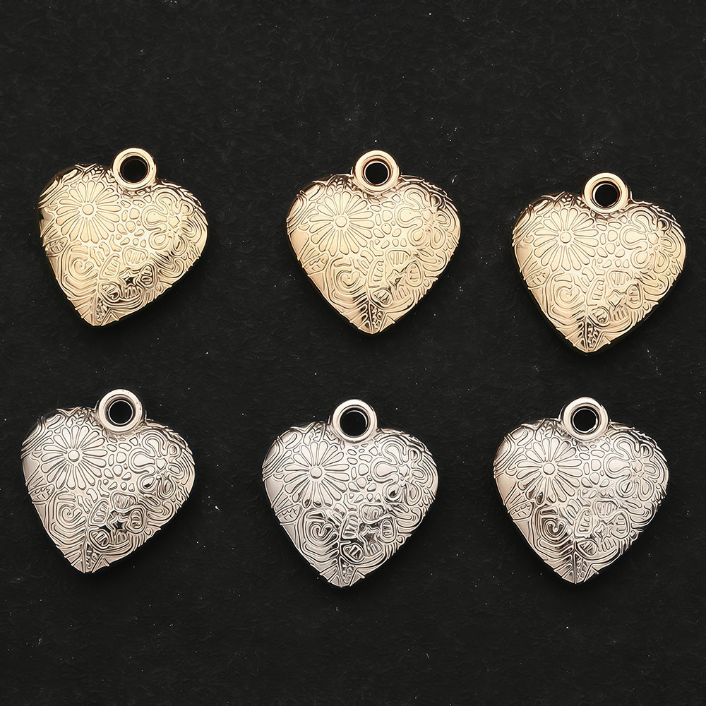 10PCS Gold & Silver CCB Love Pendant Set