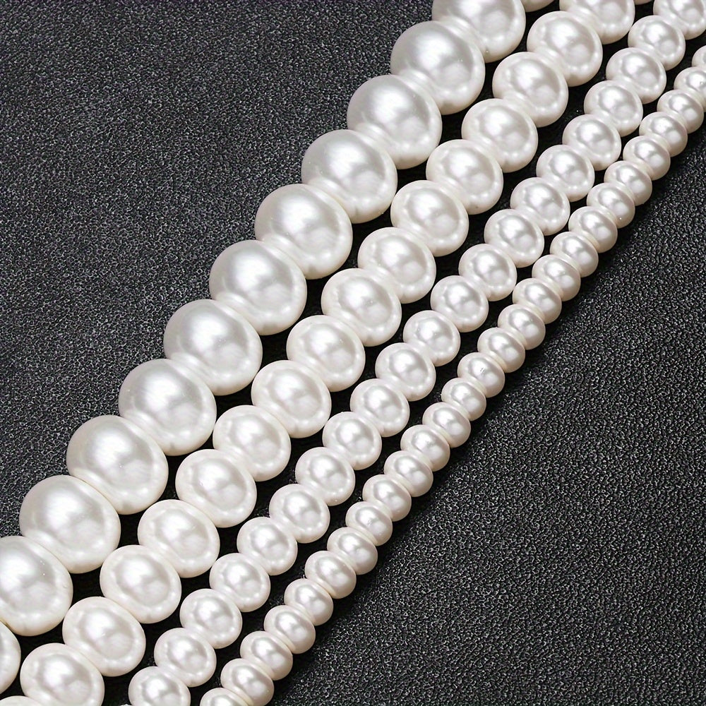 1PC 5/6/8/10mm Abacus-Shaped Glass Bead Set