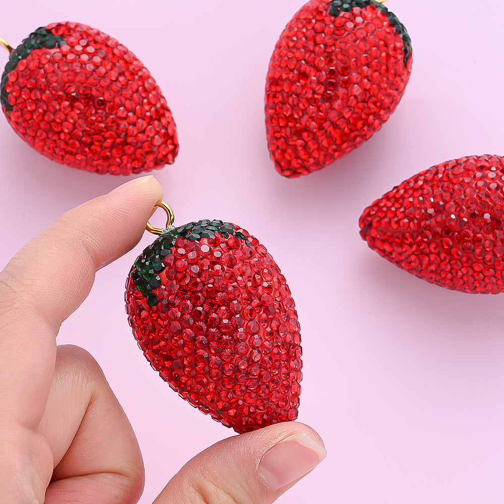 Strawberry Soft Clay Pendant