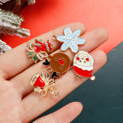 Mixed Metal Christmas Pendants