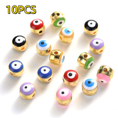 Devil's Eye Alloy Spacer Beads
