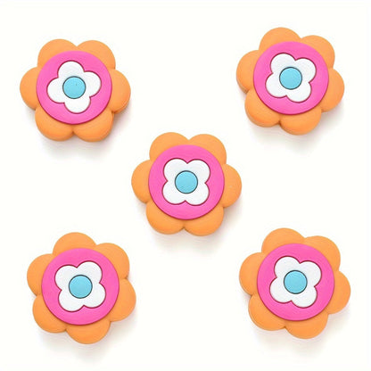 Mixed Flower Silicone Beads