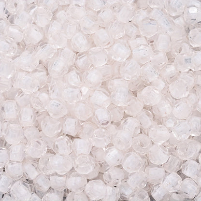 Transparent 4 mm Diamond-Shaped Glass Beads