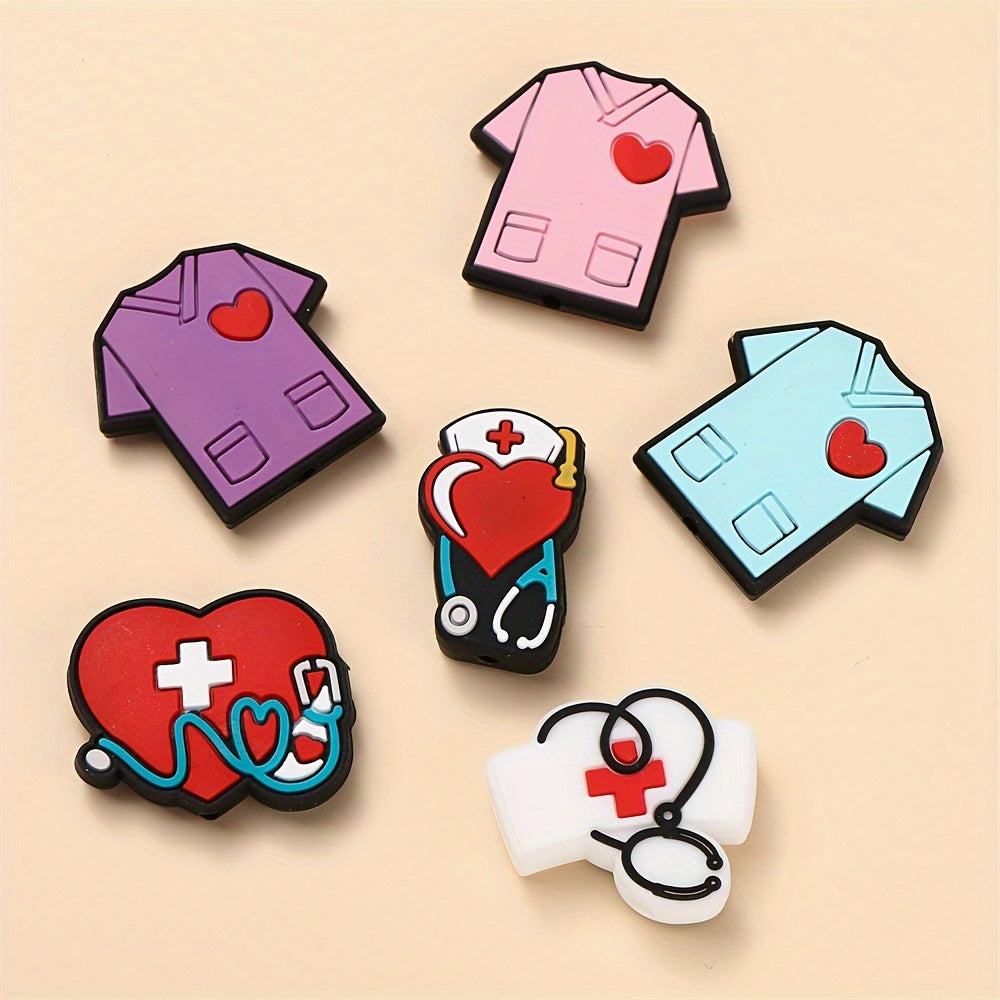 Nurse Theme Silicone Beads