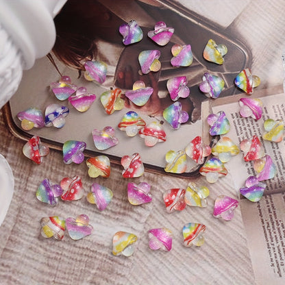Resin Mushroom Flatback Beads