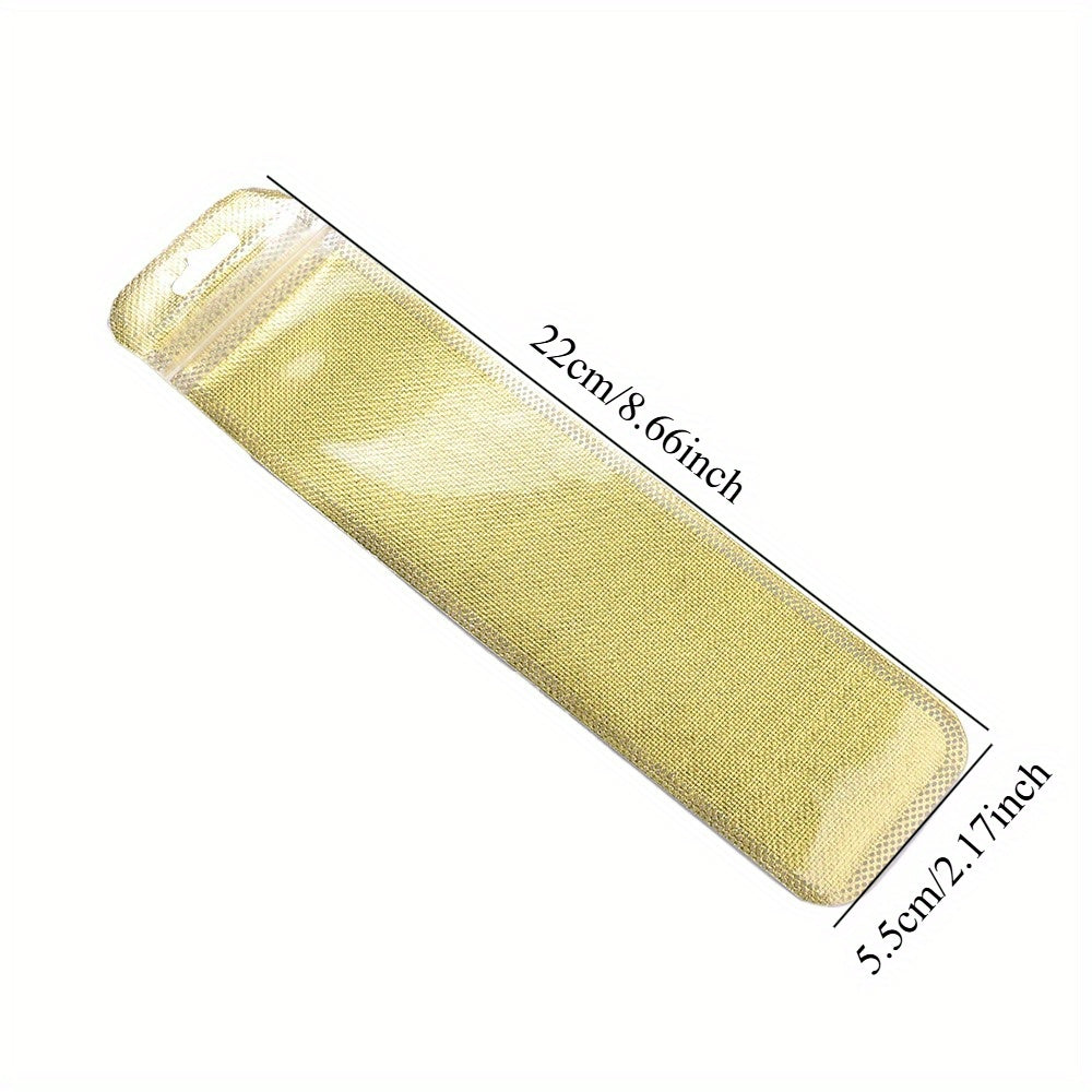 50/100-Piece Holographic Laser Resealable Packaging Bags