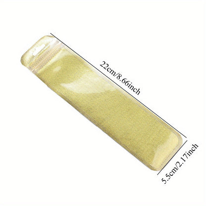 50/100-Piece Holographic Laser Resealable Packaging Bags
