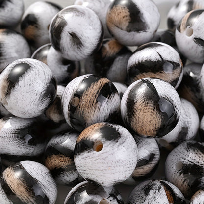 Leopard Print Acrylic Beads