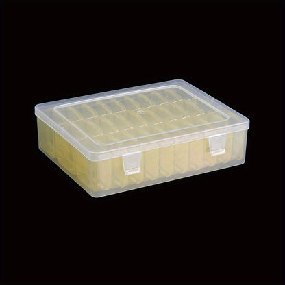 30-Grid Transparent Plastic Jewelry Bead Storage Box