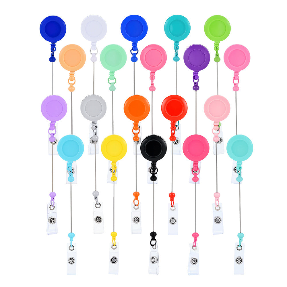 Beadable Retractable Badge Reel Clips
