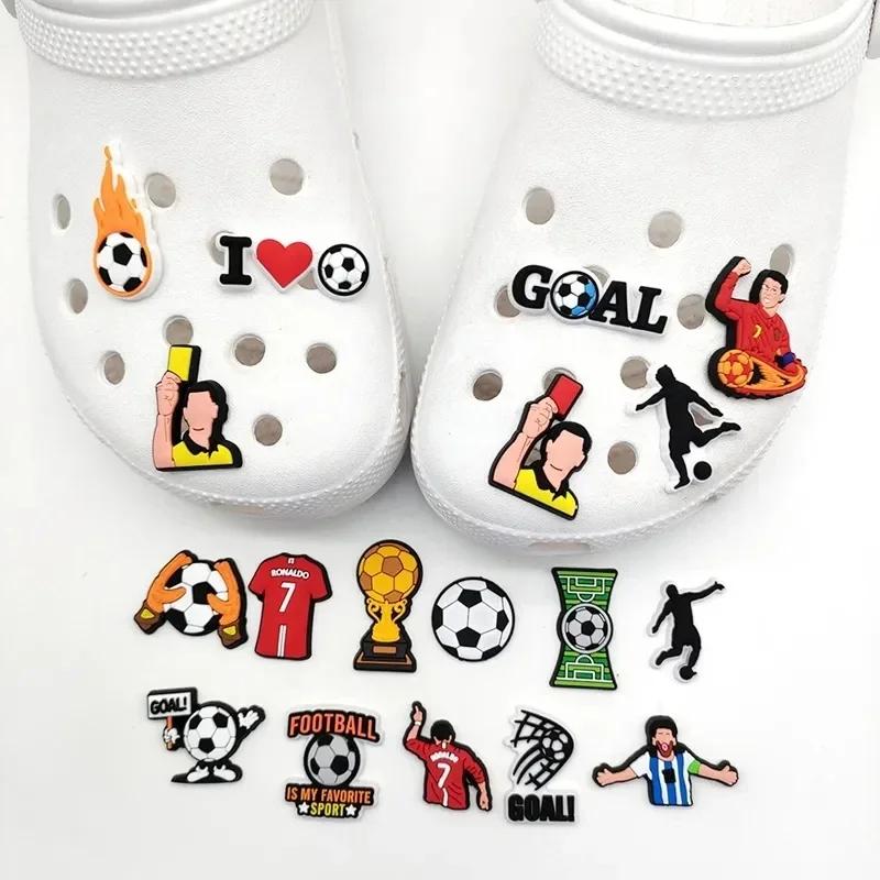 20/34-Piece PVC Soccer Shoe Charms