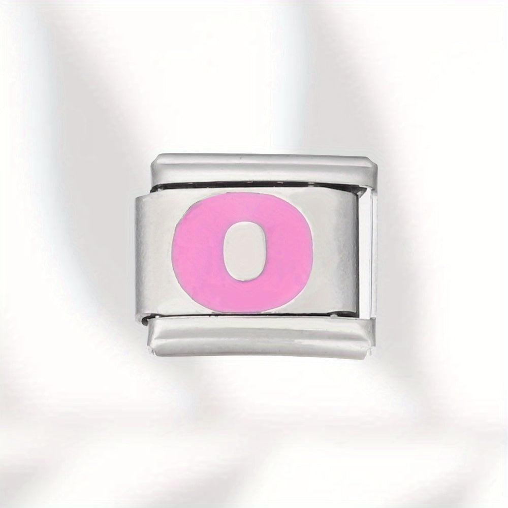 Colorful Stainless Steel Letter Bead