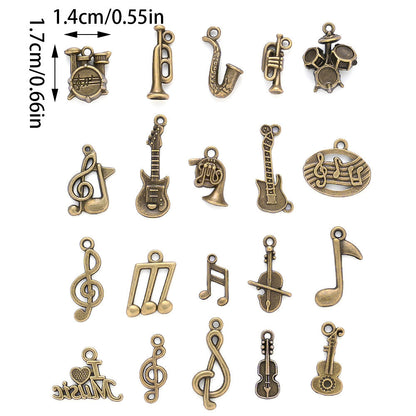 Musical Instrument Alloy Pendants