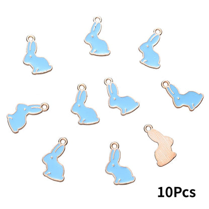 Easter Enamel Rabbit Pendants