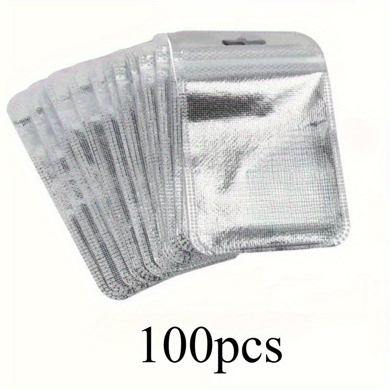 8.5x13 cm Silver Ziplock Jewelry Storage Bags