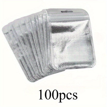 8.5x13 cm Silver Ziplock Jewelry Storage Bags