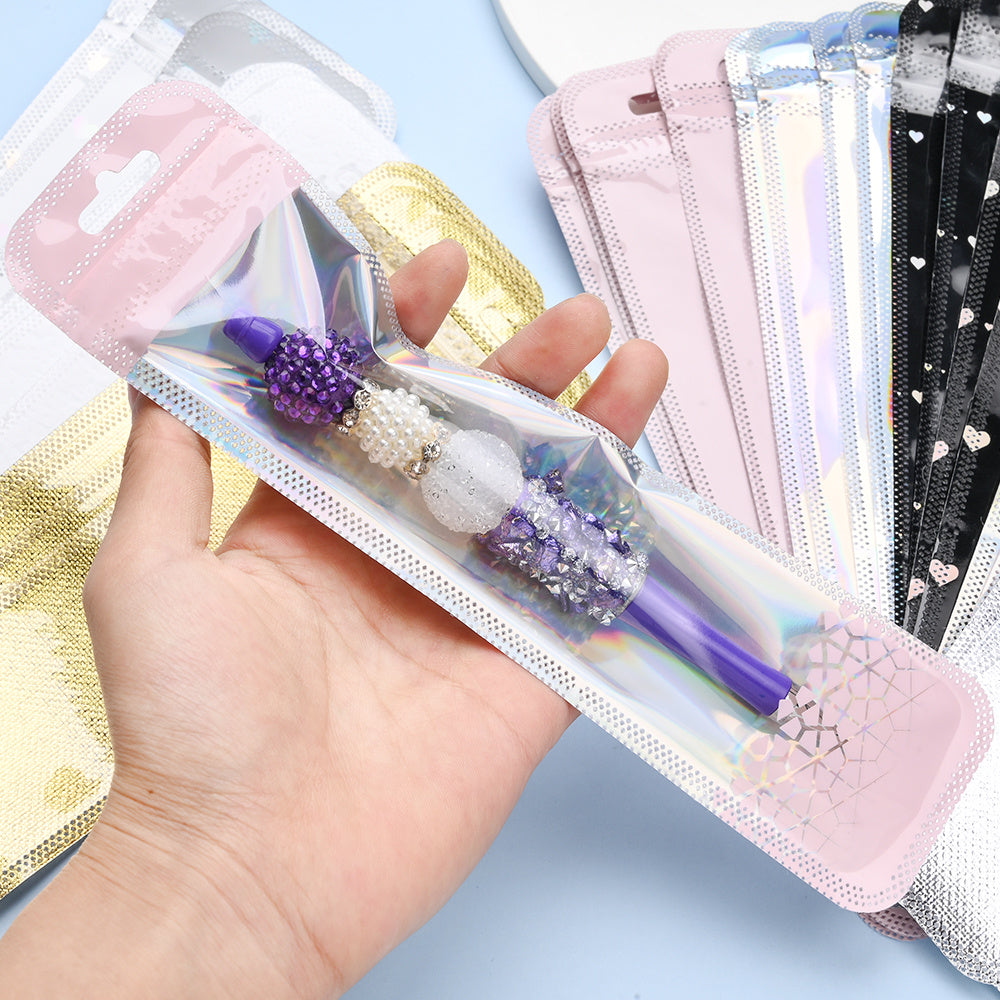Iridescent Self-Sealing Jewelry Bags