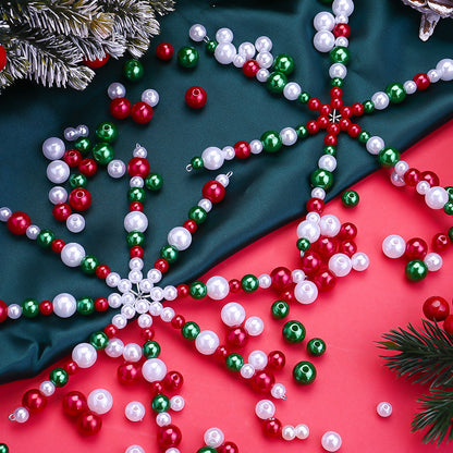 Christmas Snowflake Beaded Decorative Strands