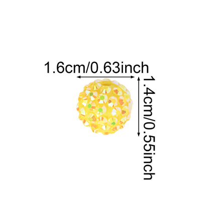 Shiny Rhinestone Bayberry Ball Beads