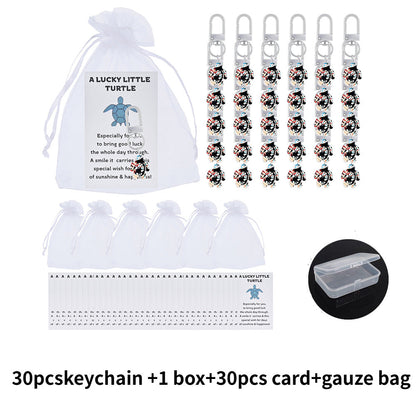 Lucky Turtle Keychain Gift Set