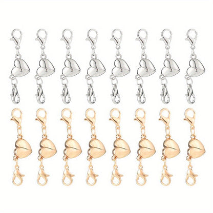 16-Piece Gold & Silver Magnetic Jewelry Clasps