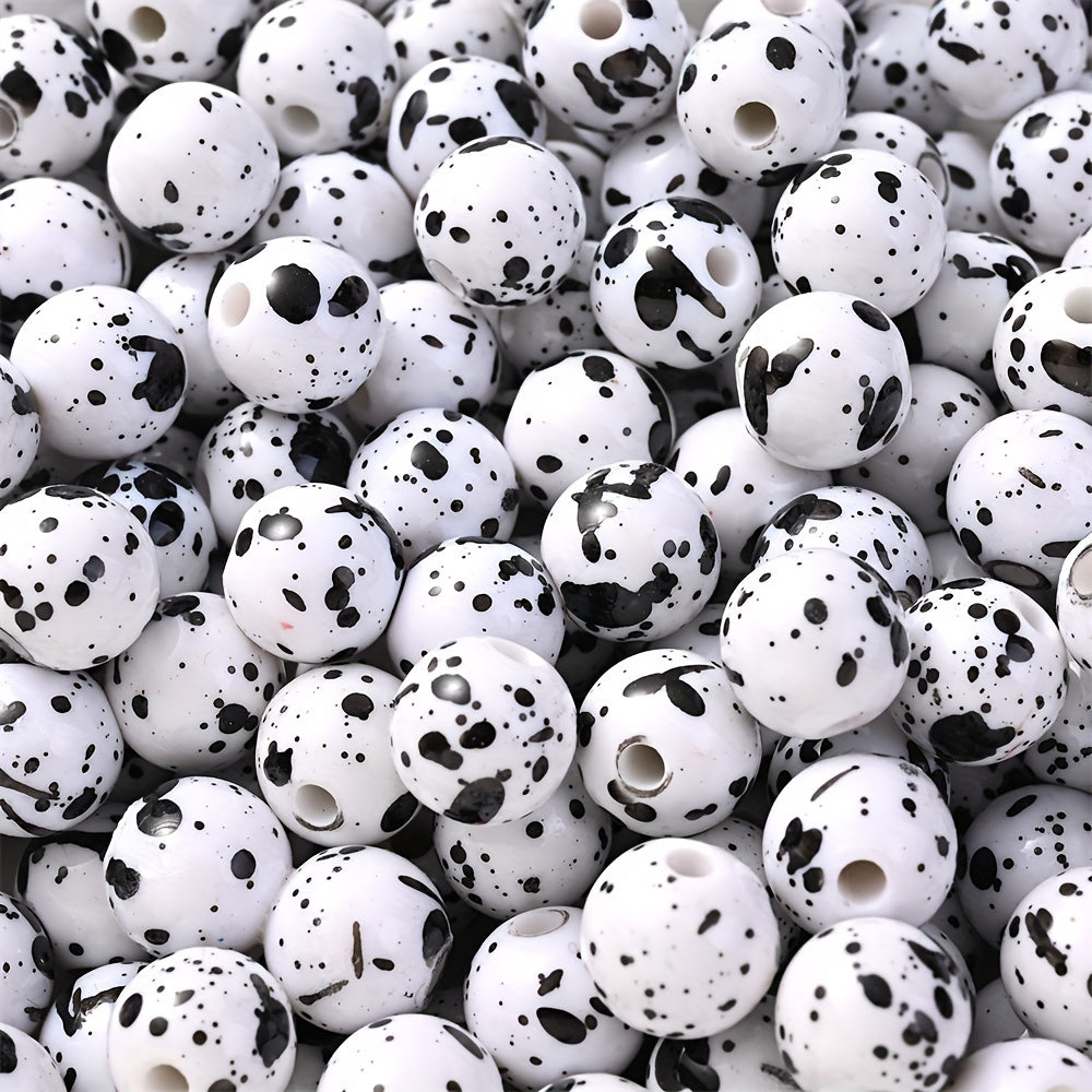 Acrylic Ink Round Beads