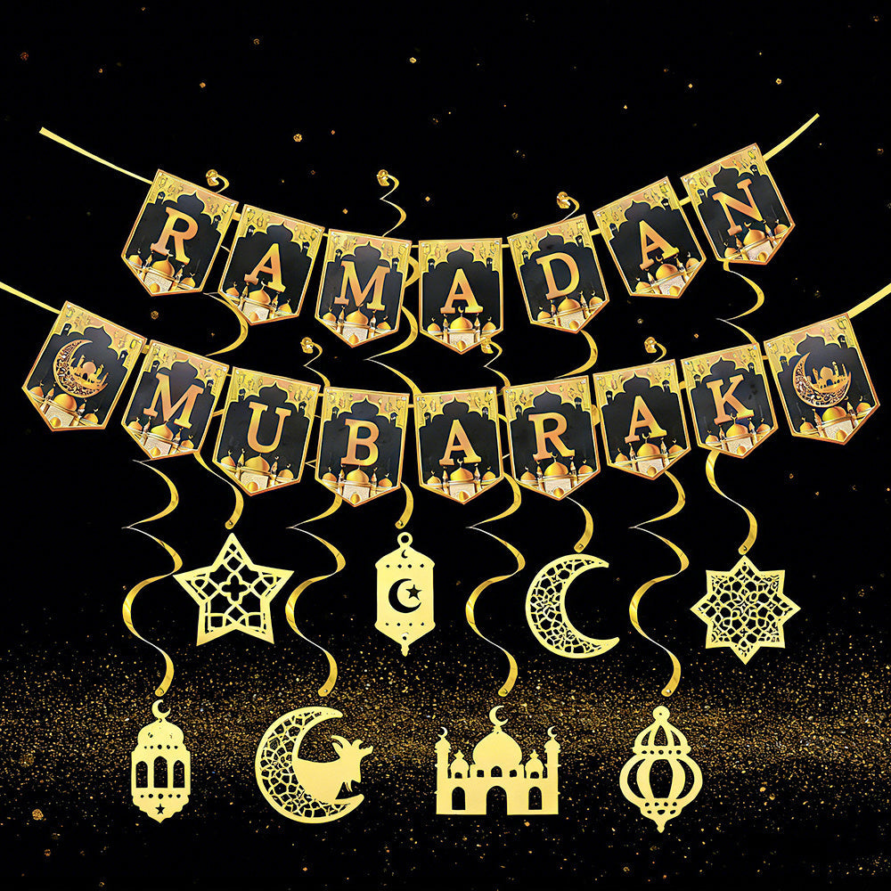 Ramadan Flag Banner Decoration Set