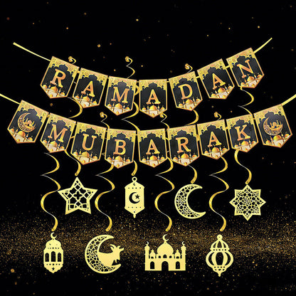 Ramadan Flag Banner Decoration Set
