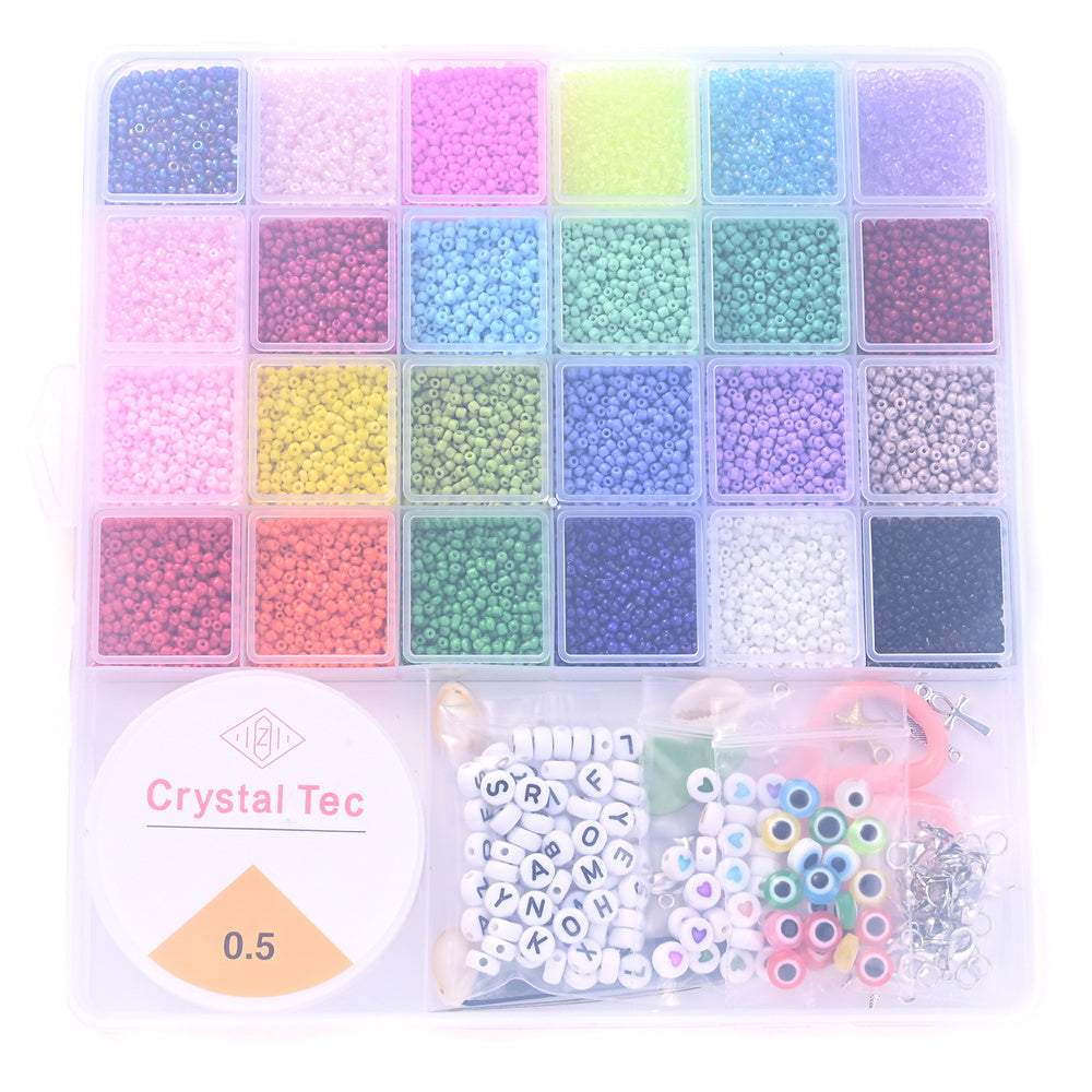 16,800 pcs 2 mm Seed Beads DIY Jewelry Making Kit