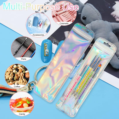 Iridescent Self-Sealing Jewelry Bags
